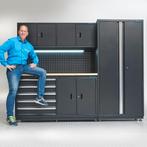 Datona Werkbank 160cm met bovenkast en brede zijkast -, Doe-het-zelf en Bouw, Ophalen of Verzenden, Nieuw