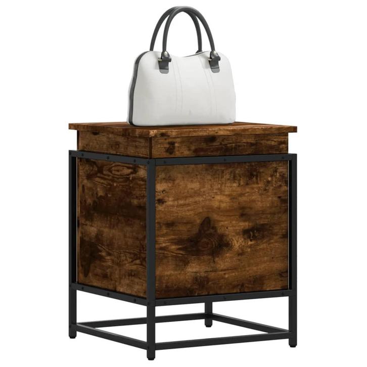 vidaXL Opbergbox met deksel 40x40x51,5 cm bewerkt hout, Doe-het-zelf en Bouw, Kratten en Dozen, Nieuw, Verzenden