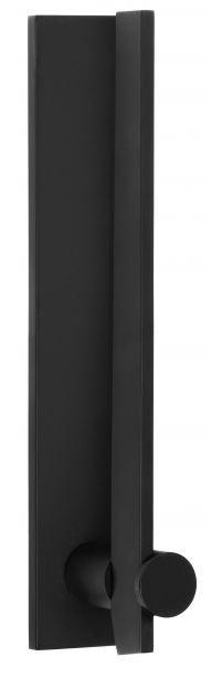 Deurklink TENSE BB104-G Op schild mat zwart, Doe-het-zelf en Bouw, Nieuw, Overige materialen, Klink of Kruk