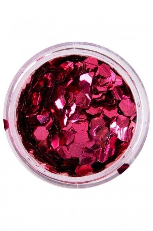 PXP Chunky Glitter Rose Bengal 2,5gr, Hobby en Vrije tijd, Feestartikelen, Nieuw, Verzenden
