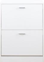 2dekans | Schoenenkast - schoenenrek - 2 vakken - wit, Huis en Inrichting, Ophalen of Verzenden, Nieuw