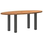 vidaXL Eettafel 200x100x74 cm ovaal massief eikenhout, Huis en Inrichting, Verzenden, Nieuw
