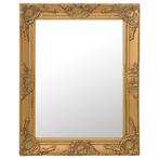 vidaXL Wandspiegel barok stijl 50x60 cm goudkleurig, Nieuw, Verzenden