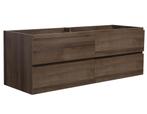 Wastafelkast Angela 140 x 48 cm Bruin Eiken Wastafelmeubel, Huis en Inrichting, Badkamer | Badkamermeubels, Verzenden, Nieuw