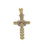 Hanger - 18 karaat Geel goud, Witgoud, Handtassen en Accessoires, Antieke sieraden