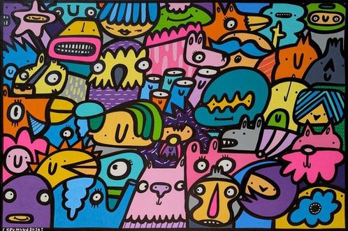 Kev Munday (1986) - The Rhythm of the Crowd, Antiquités & Art, Art | Peinture | Moderne