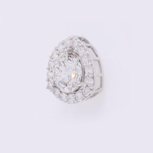 Zonder Minimumprijs - Hanger - 14 karaat Witgoud - 2.05ct., Handtassen en Accessoires, Antieke sieraden