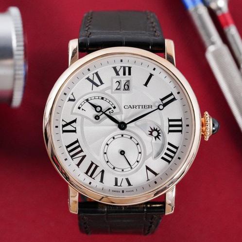 Cartier - Rotonde de Cartier 18k Rose Gold - Sans Prix de, Handtassen en Accessoires, Horloges | Heren