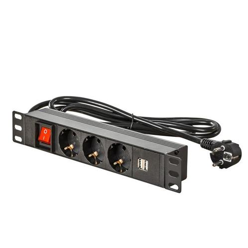 Power frame (inbouw) met 3 stopcontacten, 2 usb, Doe-het-zelf en Bouw, Werkbanken, Ophalen of Verzenden