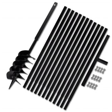 vidaXL Grondboor met handvat 150 mm en verlengstukken 13 m, Verzenden
