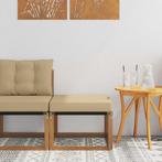 vidaXL Buiten Voetenbank Massief acaciahout en, Tuin en Terras, Verzenden, Nieuw