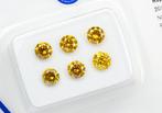 Zonder Minimumprijs - 6 pcs Diamant (Natuurlijk gekleurd) -, Nieuw