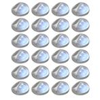 vidaXL Solarwandlampen LED 24 st rond zilverkleurig, Verzenden, Nieuw