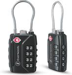 2dekans | EverNeeds - TSA cijferslot - Zink - Zwart - 2, Ophalen of Verzenden, Nieuw
