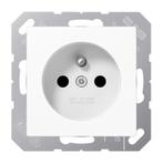 Jung AS500 Franse Stopcontact Wit Met Kindbescherming, Doe-het-zelf en Bouw, Elektriciteit en Kabels, Verzenden, Nieuw