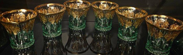 antica cristalleria italiana - Drinkservies (6) - Luxe, Antiek en Kunst, Antiek | Meubels | Tafels