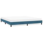 vidaXL Bedframe zonder matras 180x210 cm fluweel donkerblauw, Huis en Inrichting, Verzenden, Nieuw