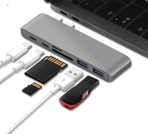 USB-C USB C adapter hub macbok pro air 2.0 3.0 MicroSD *6 po, Informatique & Logiciels, Enceintes Pc, Envoi