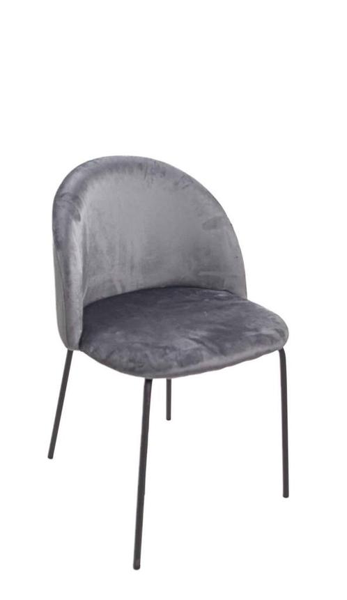 Eetkamerstoel - Sam - Comfortabel - Grijs, Huis en Inrichting, Stoelen, Grijs, Eén, Nieuw, Stof, Ophalen of Verzenden