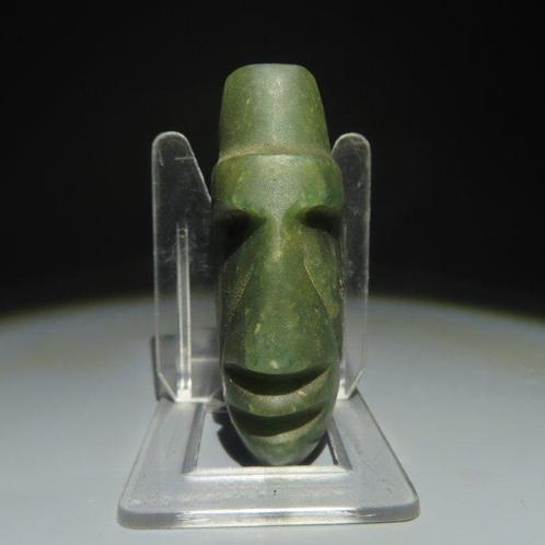 Mezcala, Estado de Guerrero, Mexico Jade Hoofdvormige, Verzamelen, Mineralen en Fossielen