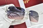 Cartier - New Cartier rimless sunglasses glasses C decor, Nieuw
