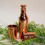 Puur koperen set van klassieke fles met 2 bekers, Ophalen of Verzenden, Nieuw
