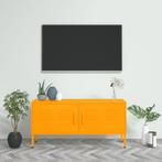 vidaXL Tv-meubel 105x35x50 cm staal mosterdgeel, Huis en Inrichting, Kasten |Televisiemeubels, Verzenden, Nieuw