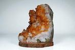Citrine Geode - Hoogte: 150 mm - Breedte: 110 mm- 1420 g -, Verzamelen, Mineralen en Fossielen