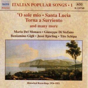 Italian Popular Songs Vol. 1: O Sole Mio/Santa Lucia CD, CD & DVD, CD | Autres CD, Envoi
