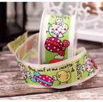 Lint met draad Groen Paaskuikens Oeuf Cocottes 40 mm x 20 m, Nieuw