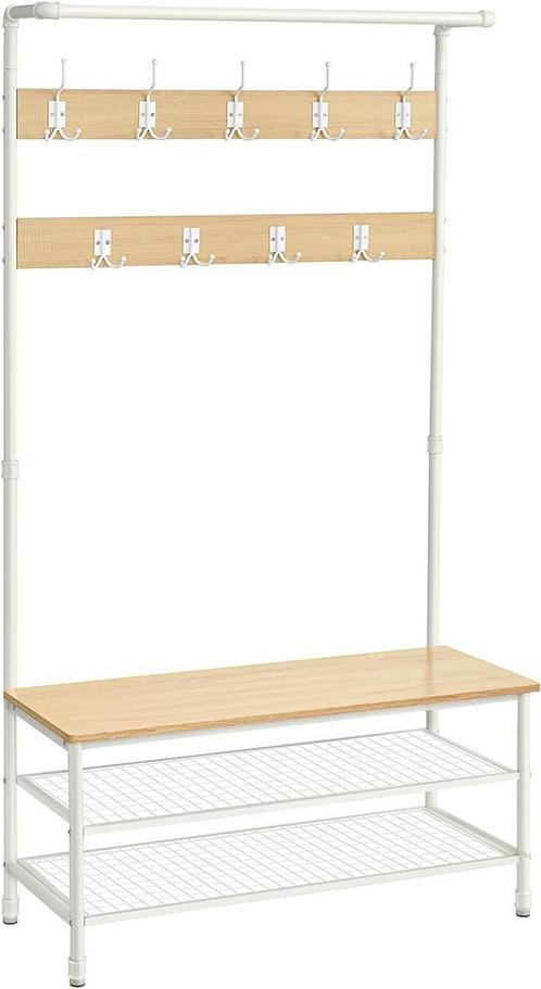 Kapstokhalboom - TrendyHome - 9 haken - schoenenrek - eiken, Huis en Inrichting, Woonaccessoires | Kapstokken, Nieuw, Ophalen of Verzenden