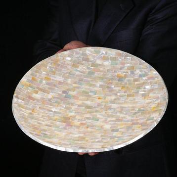 Moeder van Parels - Grote Schaal Sushi Bord - Luxe Moeder