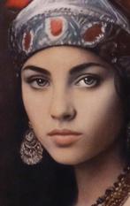 Antonio Lucignano - Ritratto di giovane donna, Antiek en Kunst, Kunst | Schilderijen | Modern