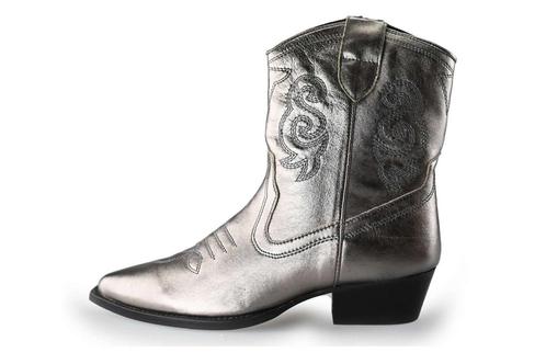 Ann Rocks Cowboy laarzen in maat 39 Zilver | 5% extra, Kleding | Dames, Schoenen, Overige kleuren, Zo goed als nieuw, Verzenden