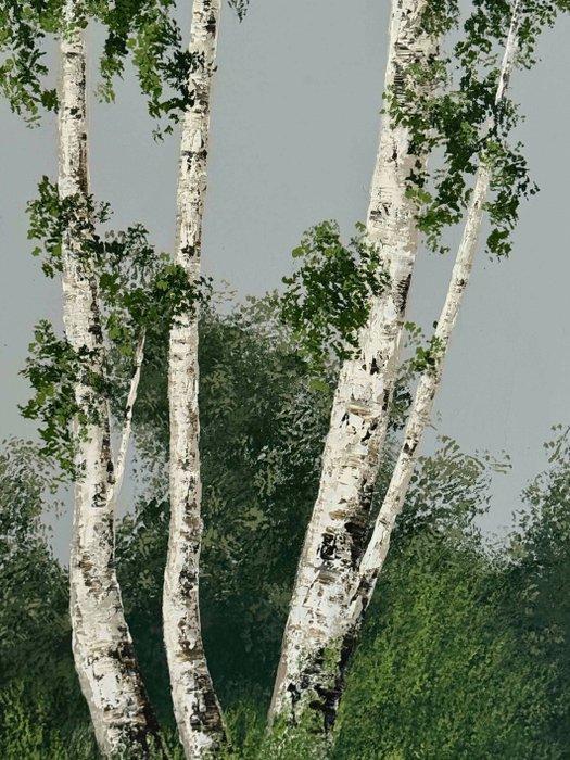 Andrea Imwiehe - Encounter of Birches_14 Diptychon XL, Antiek en Kunst, Kunst | Schilderijen | Modern