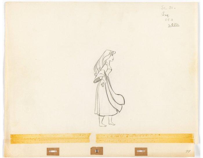Walt Disney - Ik vraag me af Briar Rose Animatie Tekening, Verzamelen, Disney