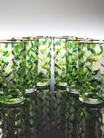 Secoloventesimo - Drinkservies - Goud groen bladeren L.D. -, Antiek en Kunst