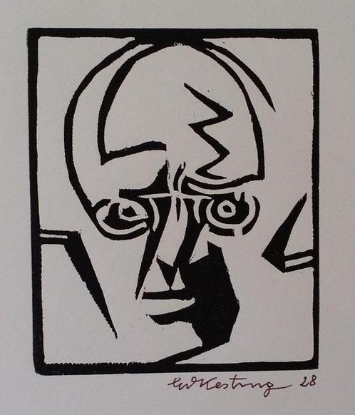 Edmund Kesting (1892-1970) - Signed: Portrait of the, Antiek en Kunst, Antiek | Overige Antiek