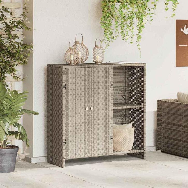 vidaXL Opbergkast met plank Lichtgrijs 100 x 36 x 102 cm, Maison & Meubles, Armoires | Autre, Envoi
