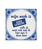 Delfts Blauw Tegel Zeer Geheim 14,5cm, Maison & Meubles, Verzenden