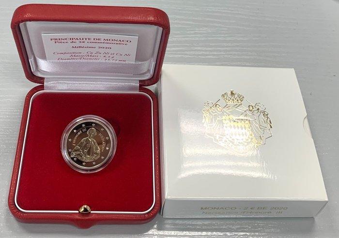 Monaco. 2 Euro 2020 Honoré III Proof (Zonder Minimumprijs), Postzegels en Munten, Munten | Europa | Euromunten