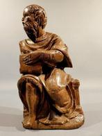 sculptuur, Apostel figuur, 17e eeuw - 30 cm - Hout