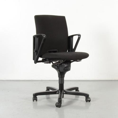 Haworth Comforto D5083 bureaustoel, zwart, 1D armleggers, Huis en Inrichting, Bureaustoelen, Gebruikt, Ophalen of Verzenden