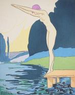 Maggy Monier (1887-1965) - Art Déco : Le plongeon, Antiquités & Art