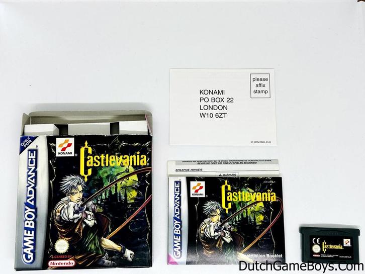 Gameboy Advance / GBA - Castlevania - Circle Of The Moon + R, Games en Spelcomputers, Games | Nintendo Game Boy, Gebruikt, Verzenden