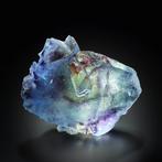 Fluorite Fantastique Phantom avec un Noyau Orange-Rose de