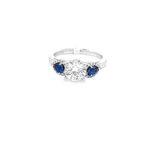 Ring Witgoud Diamant - Diamant, Handtassen en Accessoires, Ringen