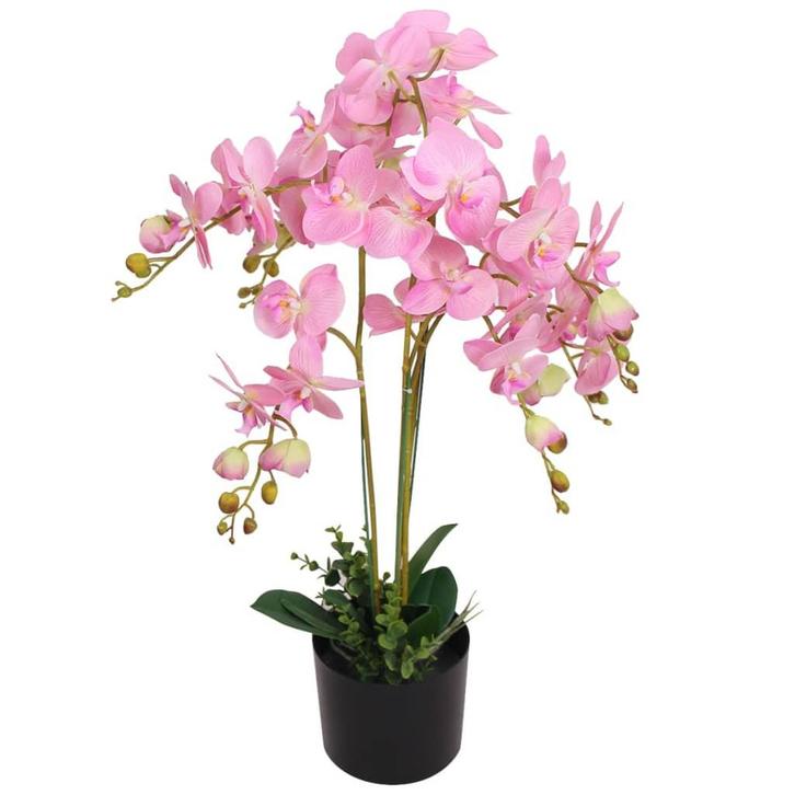 vidaXL Kunstplant orchidee met pot 75 cm roze, Maison & Meubles, Accessoires pour la Maison | Plantes & Fleurs artificielles, Envoi