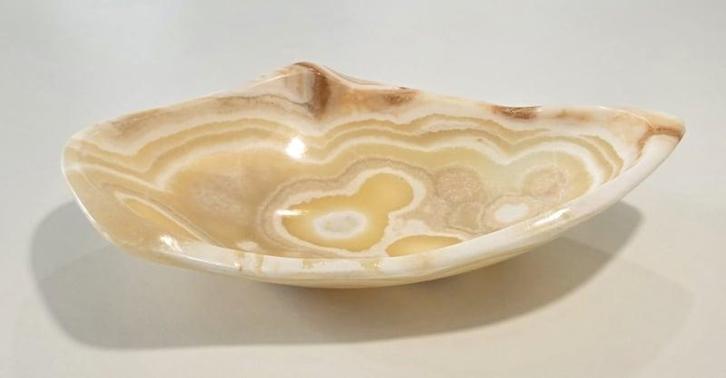 Aragoniet Schaal / Fruitschaal XL (zie filmpje), Handtassen en Accessoires, Edelstenen, Ophalen of Verzenden