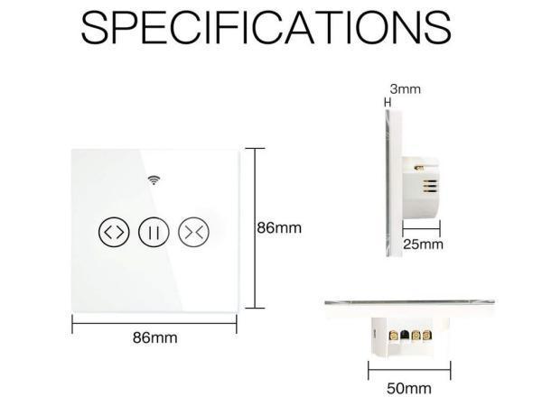 Veiling - MOES WiFi WS-EUR-C Intelligente rolluikschakelaar, Doe-het-zelf en Bouw, Rolluiken